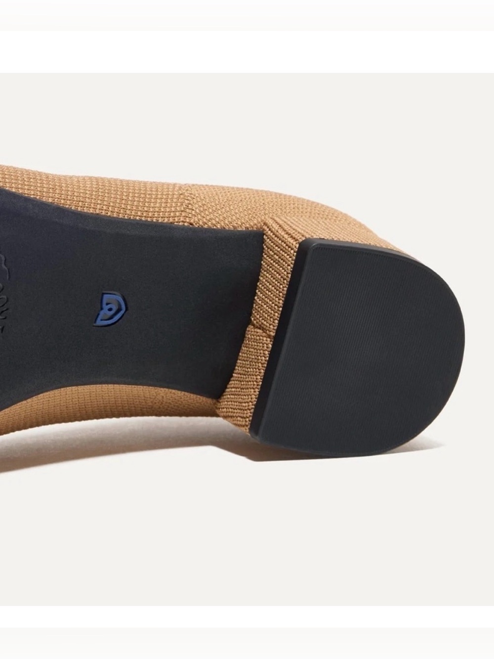 Rothy’s The High Point Wren Captoe Flats 8.5 Camel & Black NIB $190 Retail - Picture 7 of 10